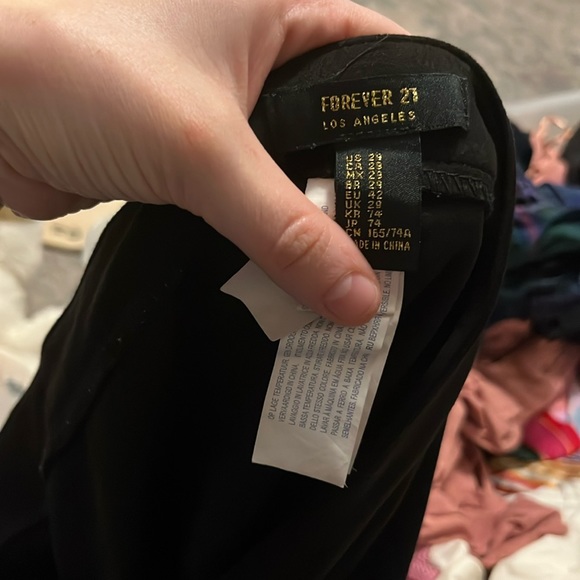 CLOSET CLEAN OUT Suede Button Skater Skirt - pant size 29 - Picture 9 of 9